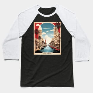 Alexandria Egypt Vintage Poster Tourism Baseball T-Shirt